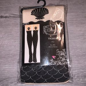 New Disney Little Mermaid Ariel Scale Tights M/L